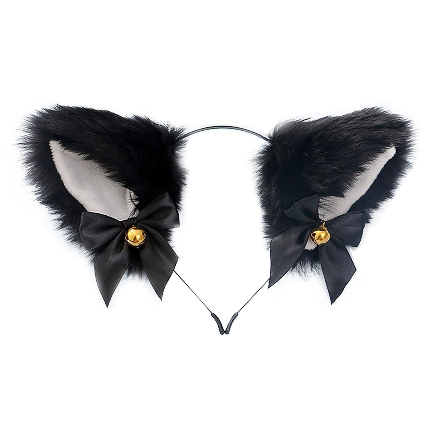 15 Colors Beautiful Masquerade Halloween Cat Ears Cosplay Cat Ear Party Costume Bow Tie Bell Headwear Headband Gorgeous Hair Accessories For Women