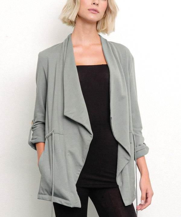 HEMP OPEN FRONT JACKET - Organic ECO Friendly
