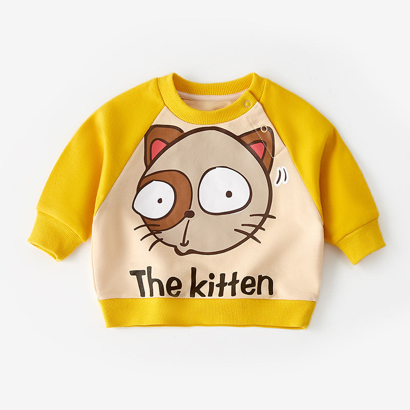 Children's autumn cotton sweater