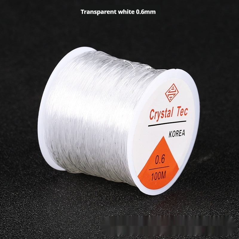 Round Transparent Fishing Line Filament Color Crystal Cable DIY Beaded Elastic String Jewelry Accessories Materials