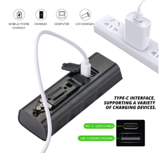 Mountain Bike Headlight LED Flashlight Night Riding Double Light