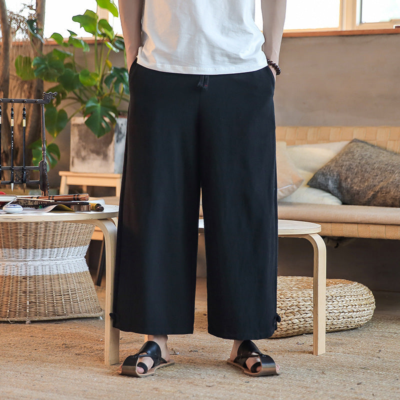 Autumn Linen Casual Pants