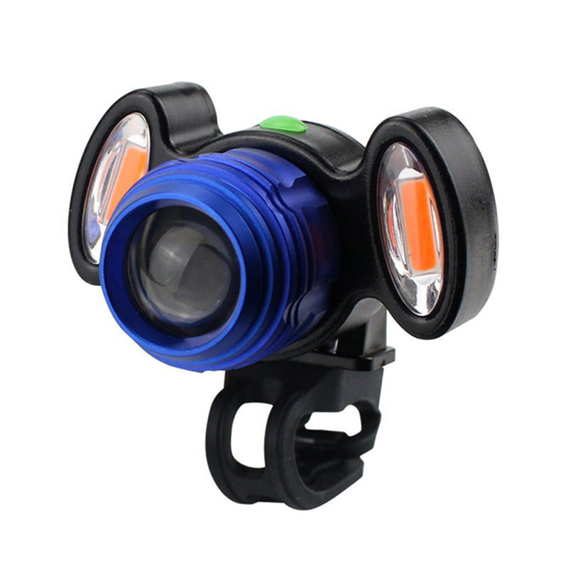 4 Modes Bike Front Lamp USB Rechargeable Bike Strong Light Waterproof Headlight Night Cycling Safty Warning Light