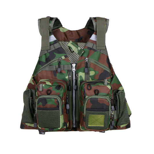 Fishing Leisure Vest Waistcoat Vest Fly Fishing Detachable Sea Fishing Daily Adventure Fishing Multi-pocket Function