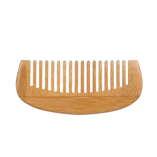 Bamboo Crescent Hair Portable Hairdressing Comb Wooden Comb Anti-static