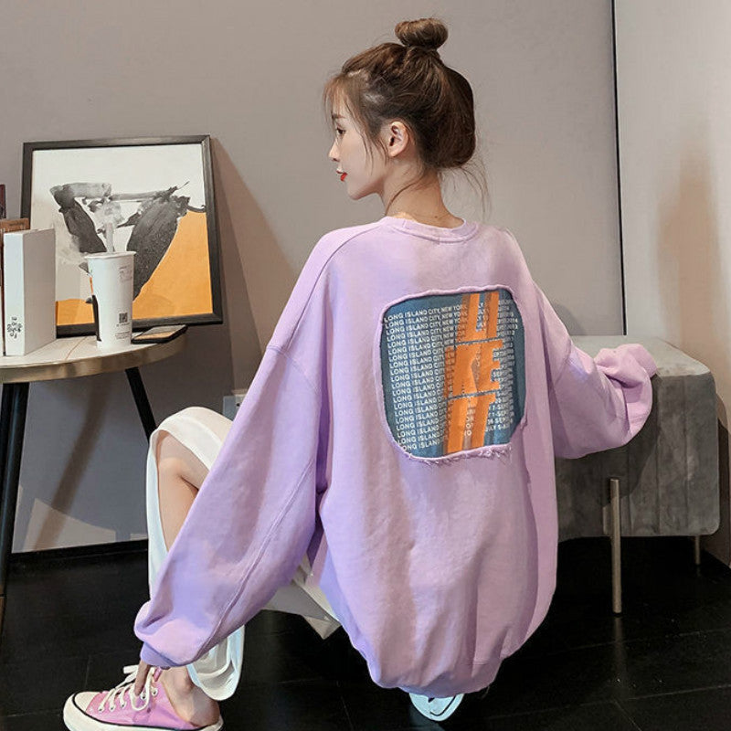 Women'S Pullover With Cotton White Sweater Korean Loose Spring Autumn Thin  Autumn New Early Autumn Coat Fashion