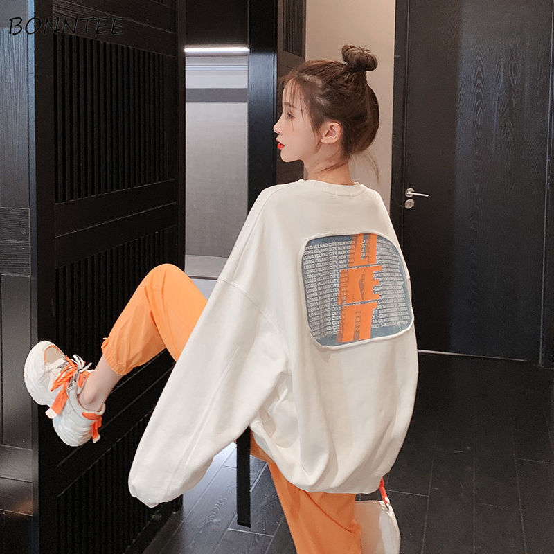 Women'S Pullover With Cotton White Sweater Korean Loose Spring Autumn Thin  Autumn New Early Autumn Coat Fashion