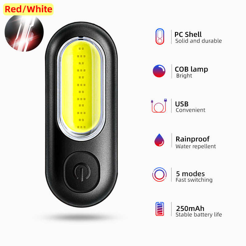 Mountain Bike Riding Tail Light USB Charging Warning Light