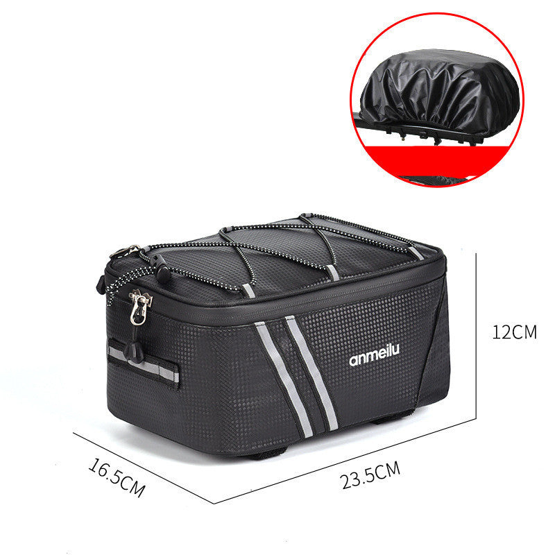 Mini Electric Bike Waterproof Piggy Bag Mountain Bike Folding Tail Bag