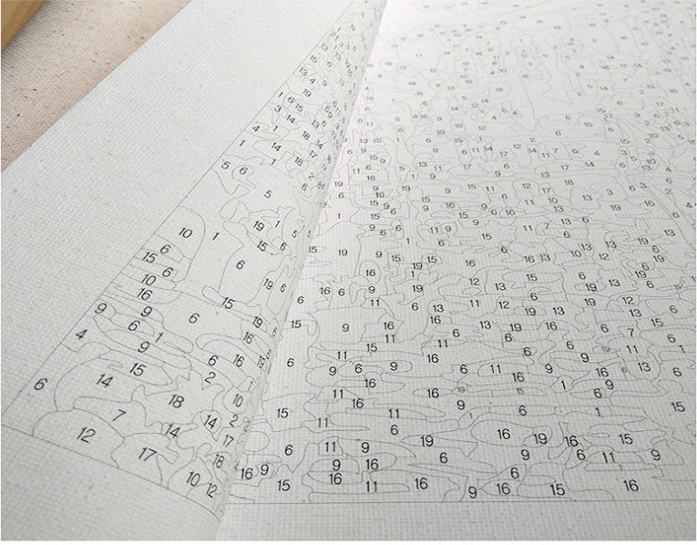 DIY Digital Oil Painting Boat Series