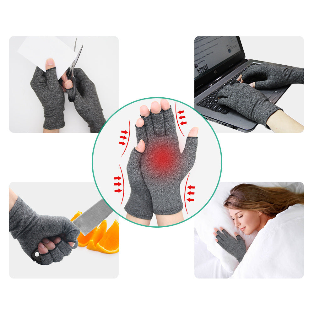 Fingerless Pressure Gloves Arthritis Rehabilitation Training Nursing Gloves