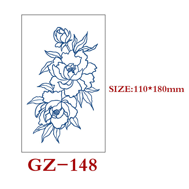 Herbal Tattoo Stickers, Semi-permanent Tattoo Stickers, Waterproof, Sweat-proof, Customizable