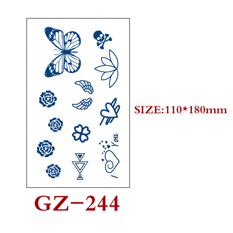 Semi-permanent Herbal Tattoo Stickers Tattoo Stickers Waterproof And Sweat Proof