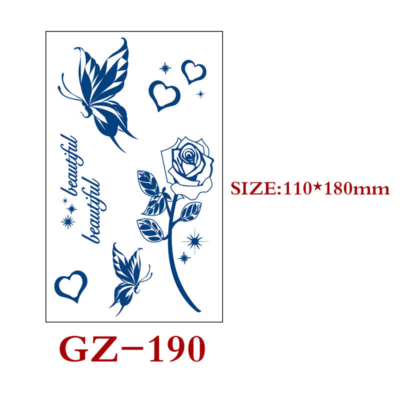 Semi-permanent Herbal Tattoo Stickers Tattoo Stickers Waterproof And Sweat Proof