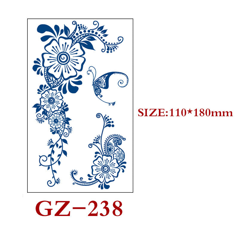 Herbal Waterproof And Sweat Proof Semi-permanent Tattoo Stickers