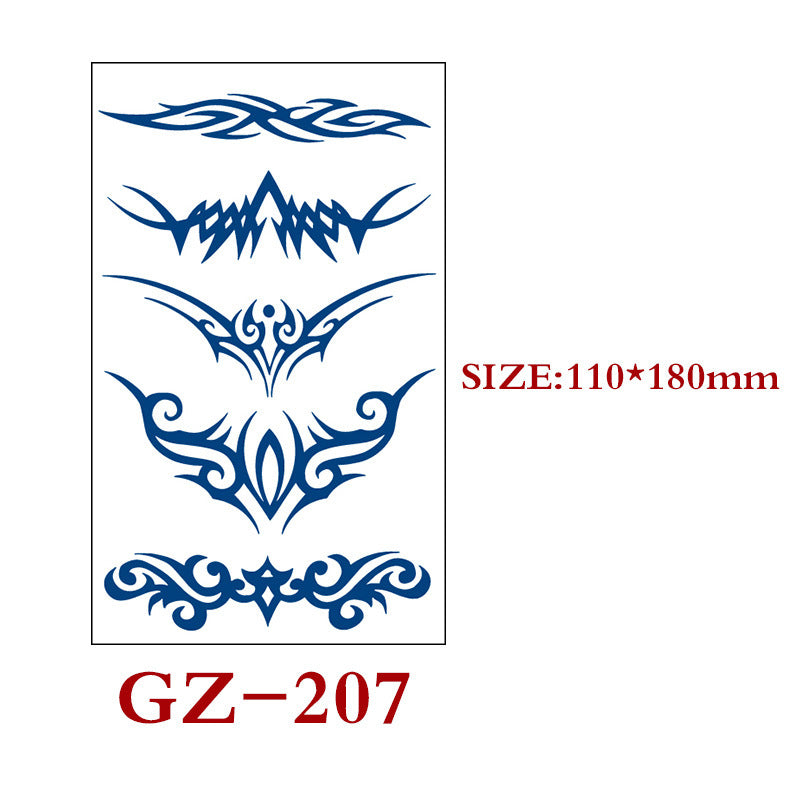 Herbal Waterproof And Sweat Proof Semi-permanent Tattoo Stickers