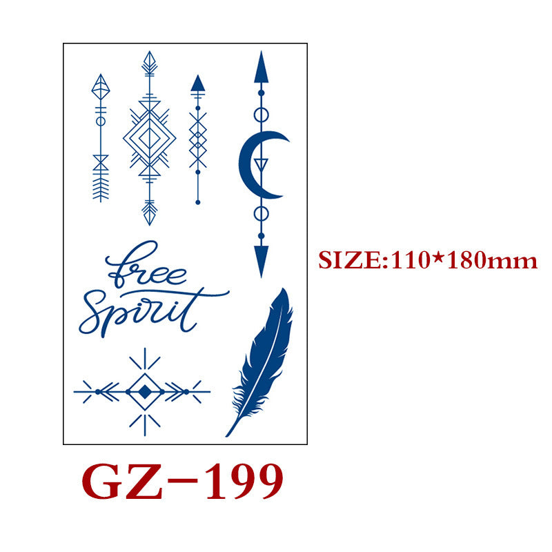 Waterproof And Sweat-proof Herbal Semi-permanent Tattoo Stickers