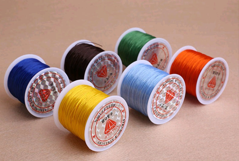 Colorful elastic wire chain glass wire to make beads bracelet wire rope fishing line