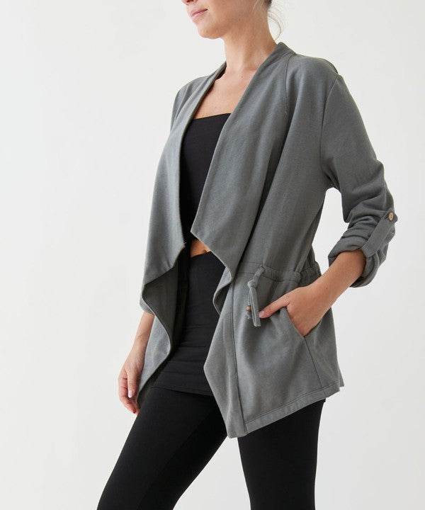 HEMP OPEN FRONT JACKET - Organic ECO Friendly