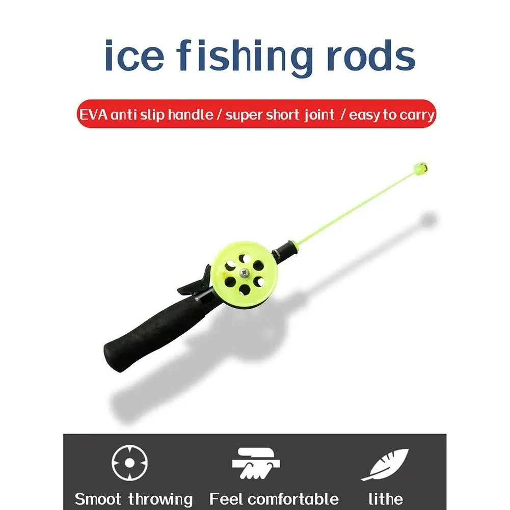 Ice Fishing Rod Children's Mini Short White Stripes