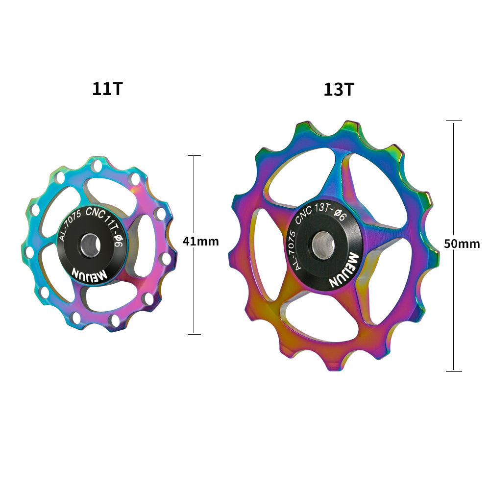 Mountain Bike 11T 13T Aluminum Alloy Rear Derailleur Guide Wheel