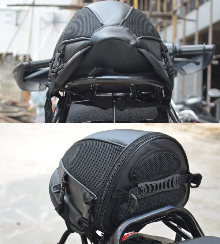 1X Motorcycle Tail Bag Back Seat Storage Backpack Carry Hand Shoulder Waterproof