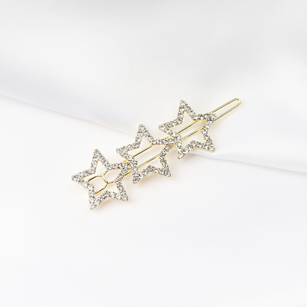 Rhinestone hairpin female alloy alphabet star bangs