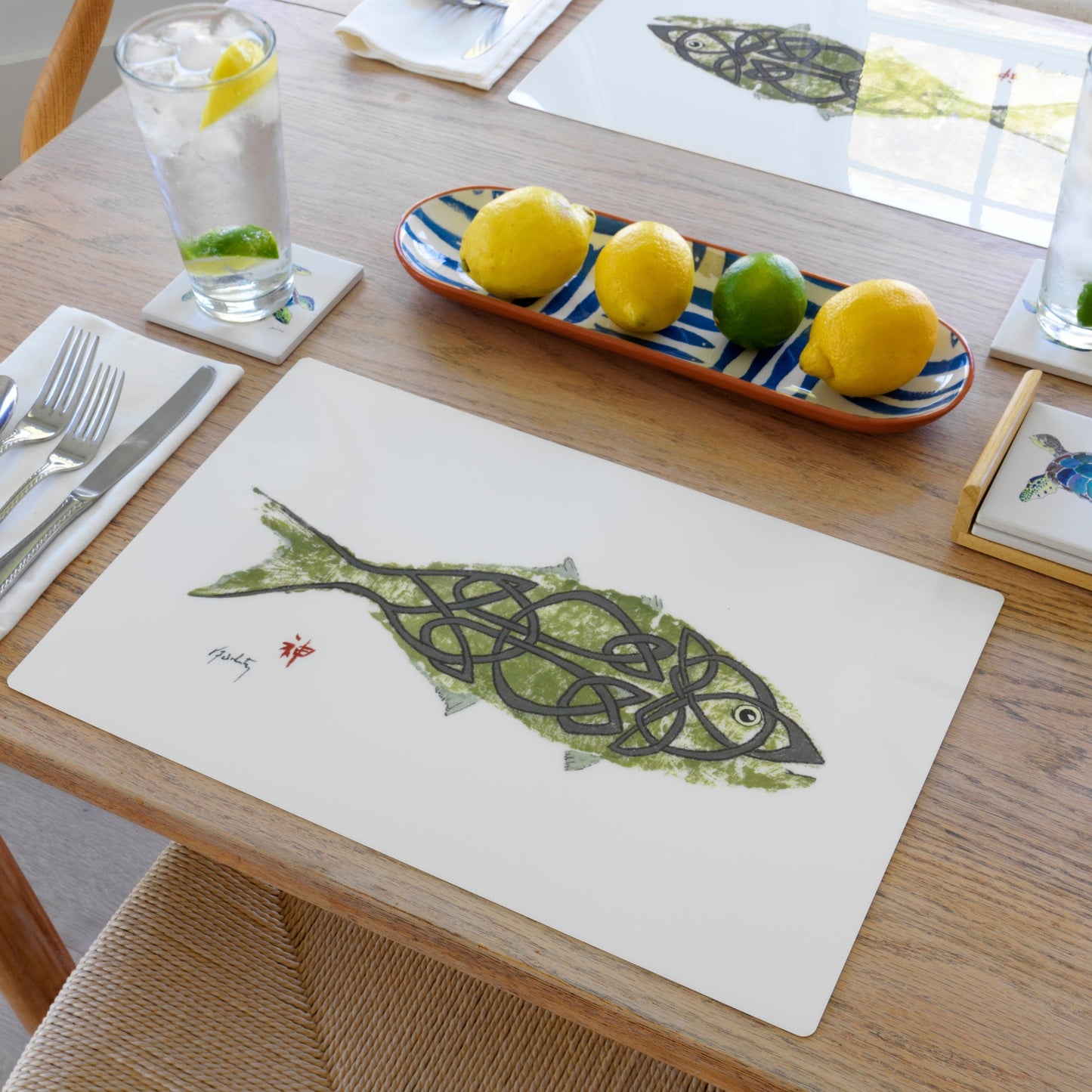 Celtic Fish Placemat | Coastal