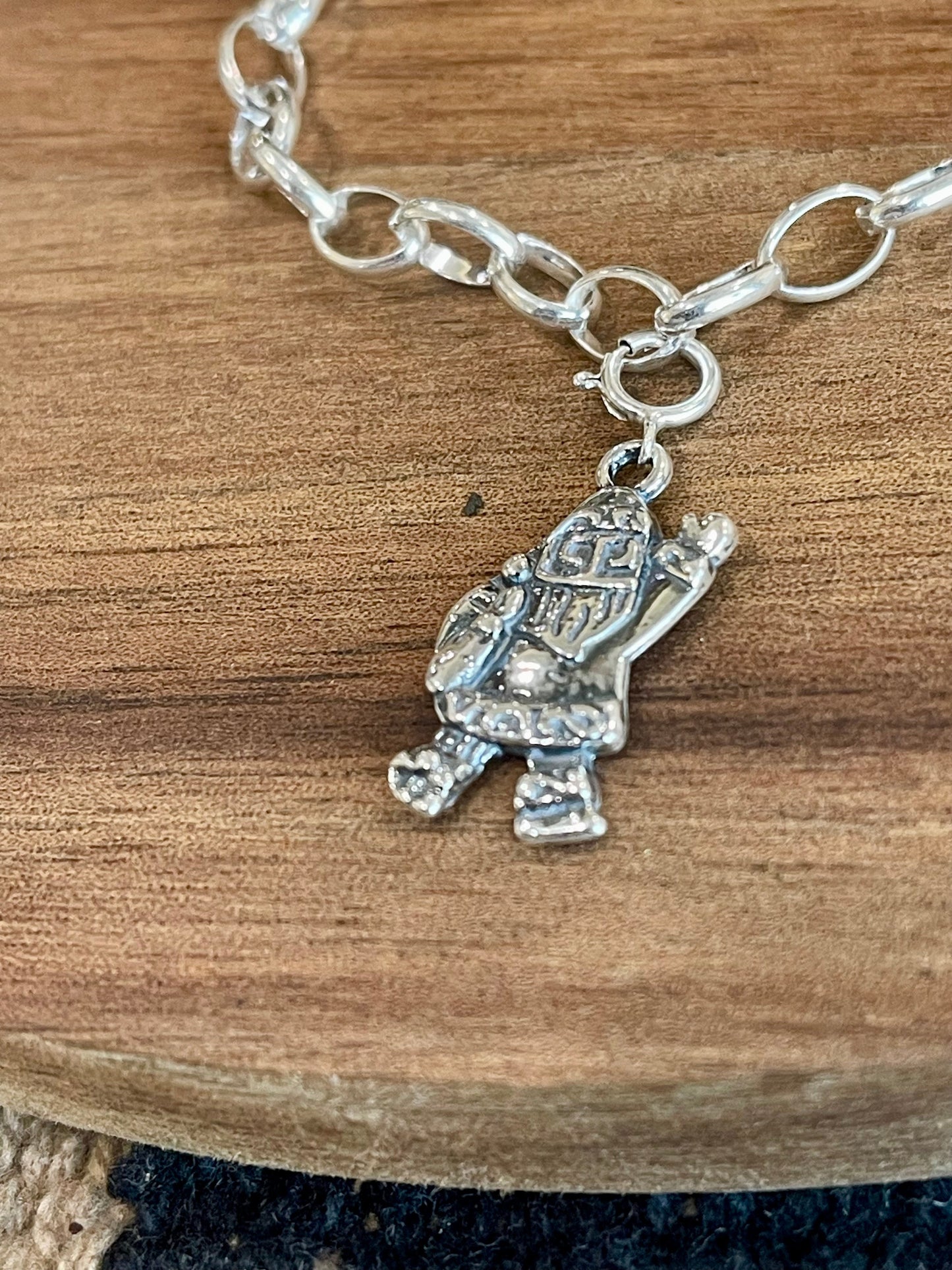 Handcrafted Sterling Silver CHRISTMAS SANTA Charm