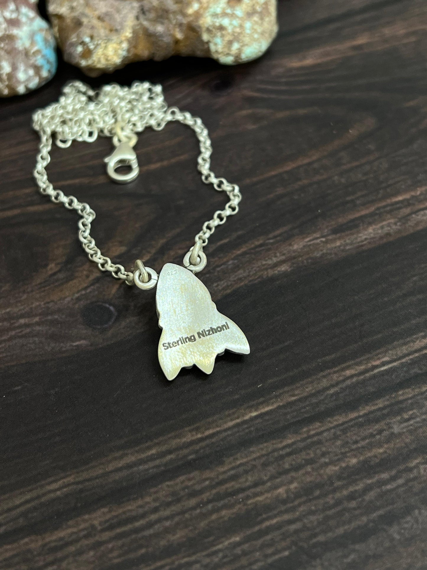 "Ball Collection" Handmade Sterling Silver Golden Hills Turquoise Necklace with Signed Nizhoni