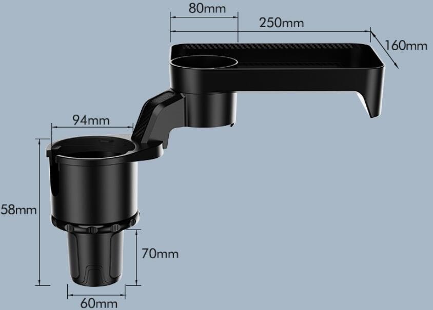 Simple Car 360 Degree Rotating Dinner Plate Tray