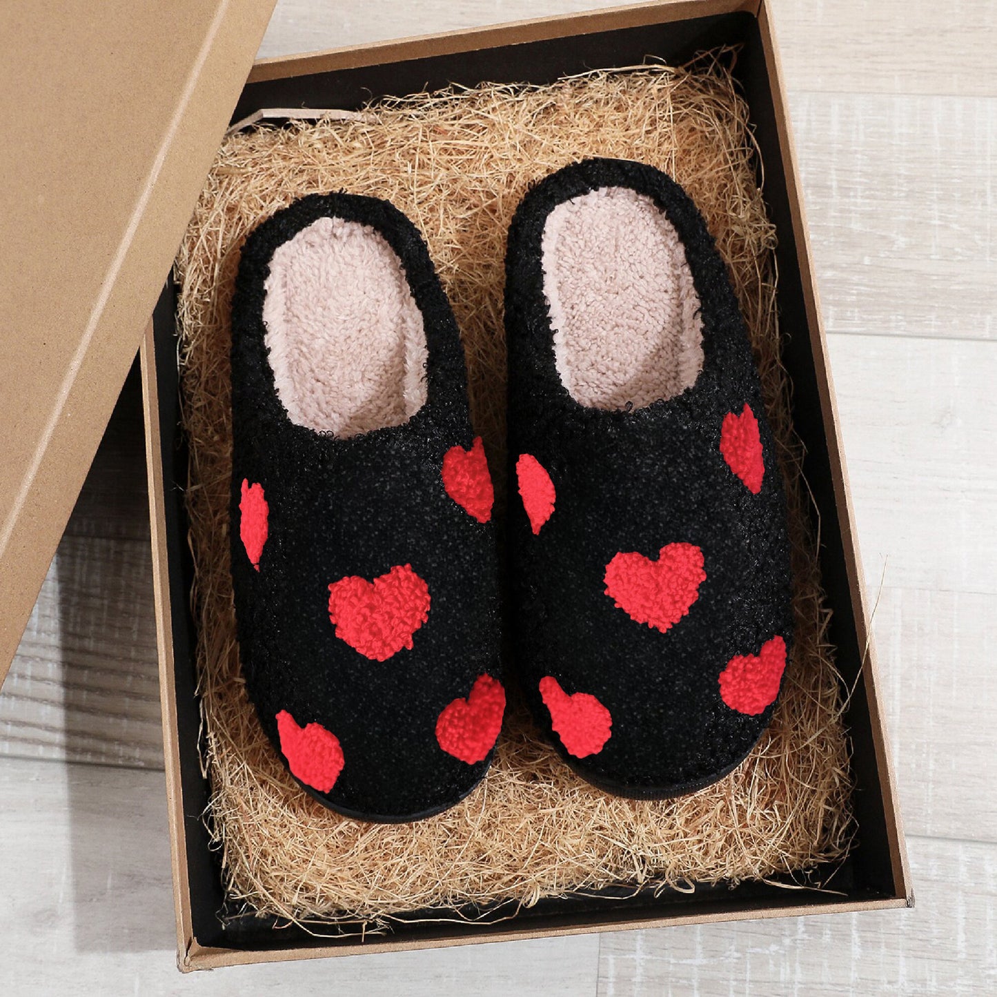 Valentine's Day Warm Indoor Love Cotton Slippers