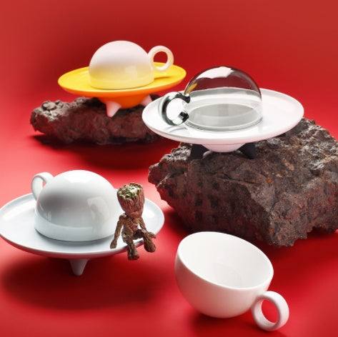 Flying Saucer Coffee Cup Saucer Set Afternoon Tea Creative Glass