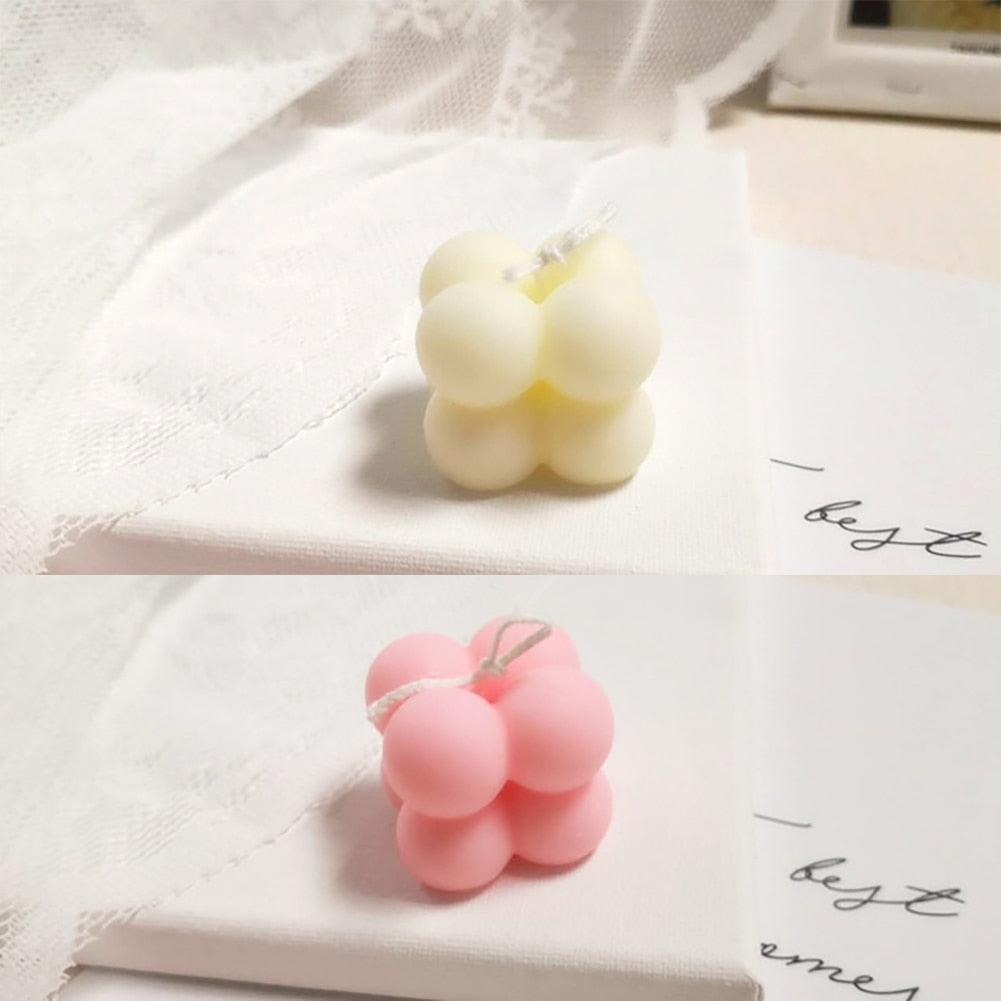 1pc Cube Wax Geometry Candle Soy Wax Candles Beautiful Art Candle Present Statue Scented Candles Decoration for Wedding Home Decor Candle Shaped Candles Wax Smokeless Oil Aromatherapy Candle For Christmas Wedding Home Decor