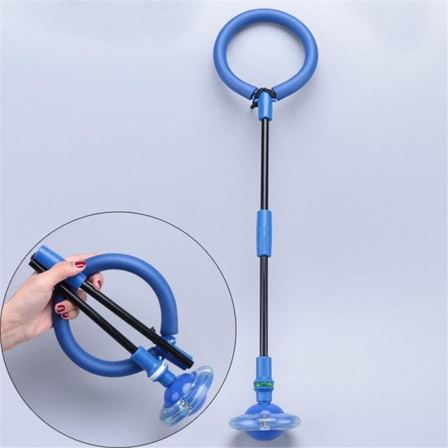 1PC Portable Folding Glowing Bouncing Balls One Foot Flashing Jumping Rope Ball Kids Toys Ankle Skip Ball Adult Fitness Training Flashing Jumping Ring Children Colorful Ankle Skip Jump Ropes Sports Swing Ball For Kids Boys Girls Toy