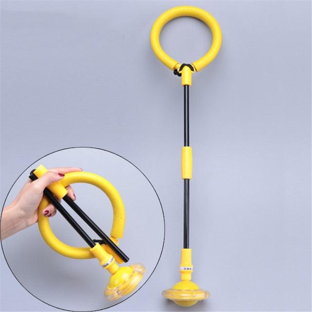 1PC Portable Folding Glowing Bouncing Balls One Foot Flashing Jumping Rope Ball Kids Toys Ankle Skip Ball Adult Fitness Training Flashing Jumping Ring Children Colorful Ankle Skip Jump Ropes Sports Swing Ball For Kids Boys Girls Toy