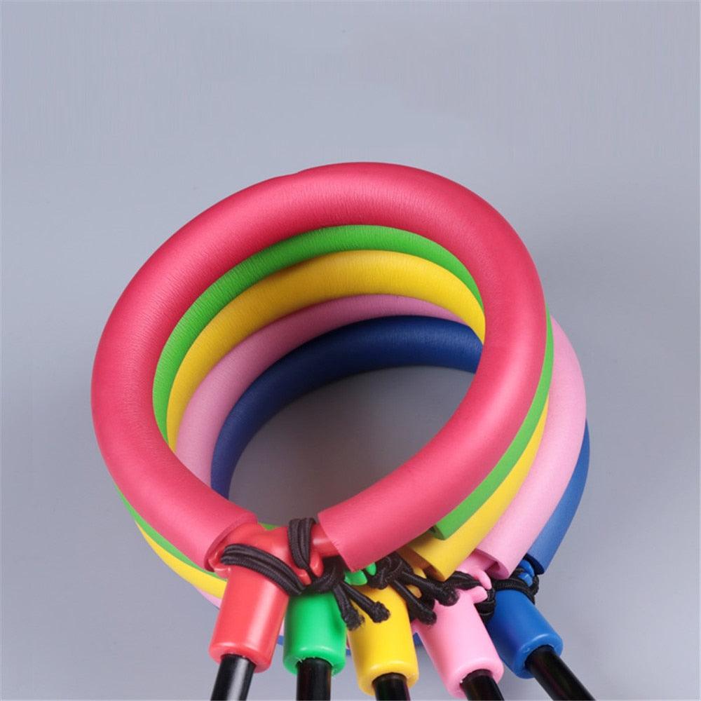 1PC Portable Folding Glowing Bouncing Balls One Foot Flashing Jumping Rope Ball Kids Toys Ankle Skip Ball Adult Fitness Training Flashing Jumping Ring Children Colorful Ankle Skip Jump Ropes Sports Swing Ball For Kids Boys Girls Toy