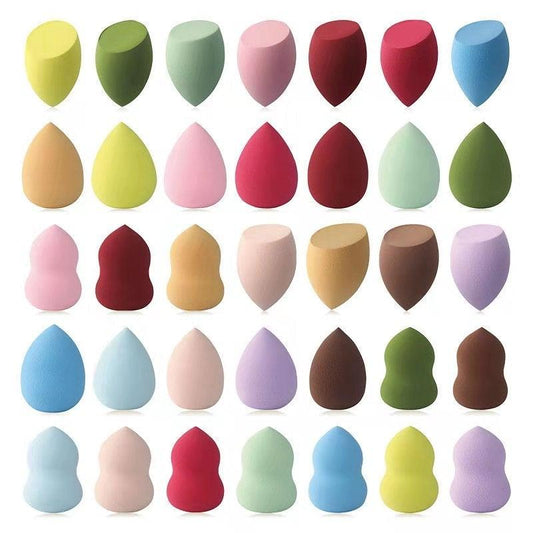 1Pc Women's Makeup Cosmetic Puff Powder Smooth Sponge Beauty Make Up Tools And Accessories  Blending Shape Colorful Soft Design