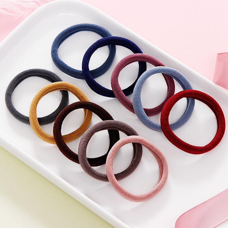 1Set 4cm Girls Cute Colorful Elastic Hair Bands Children Lovely Ponytail Holder Scrunchies Hair Ties Headbands Fashion Hairgrips Accessories For Party
