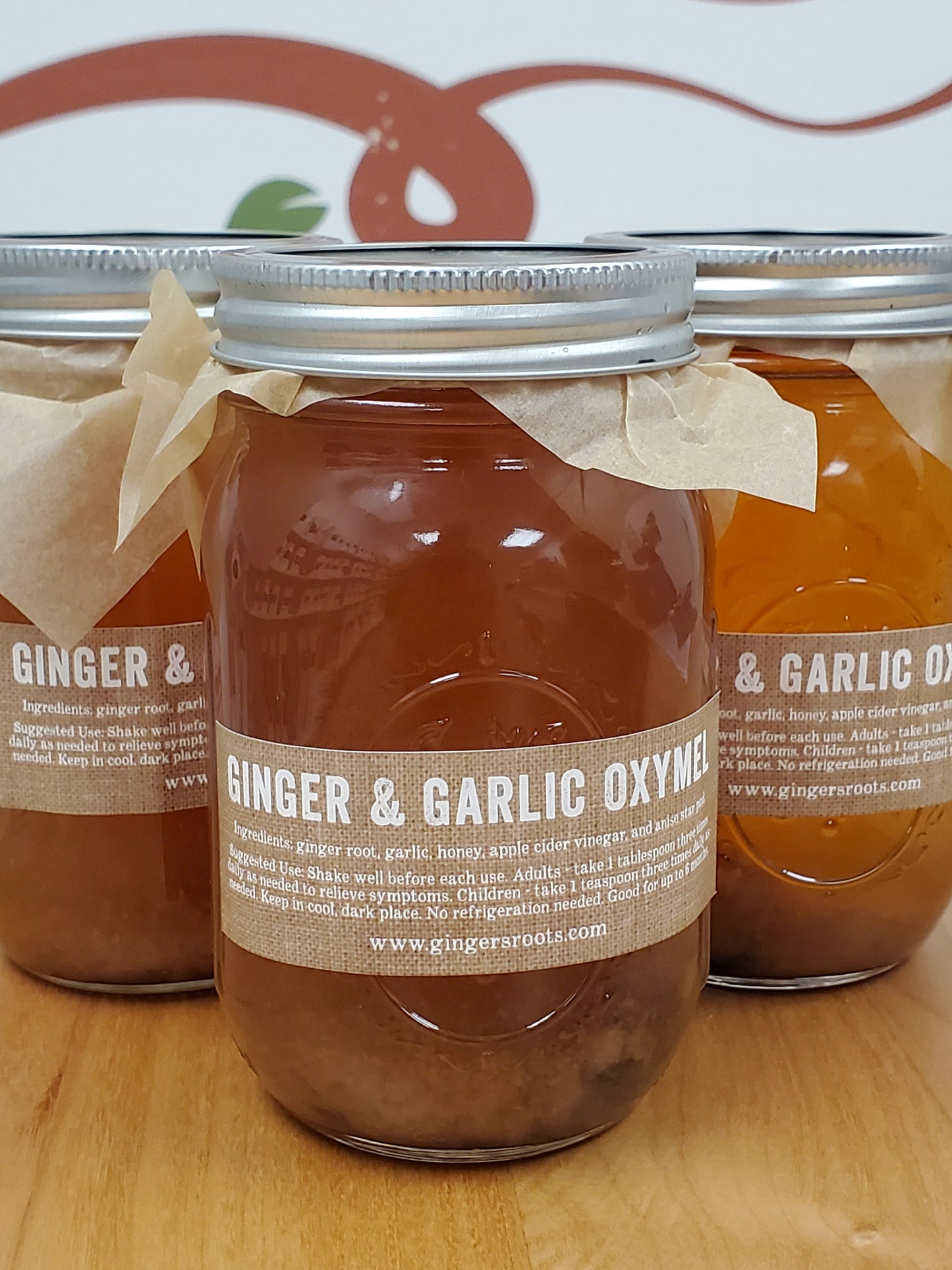 Garlic Ginger Oxymel