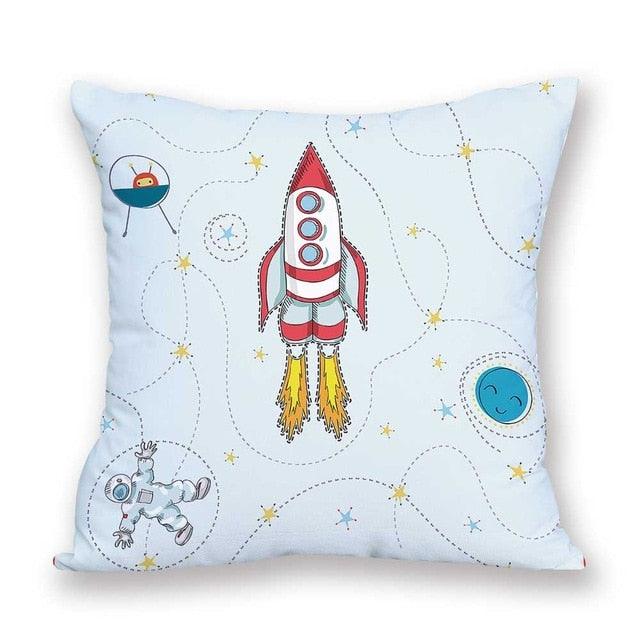 2021 New Space Home Pillow Universe Sun Planet Pillows Decorative Throw Pillow Cover Universe Outer Space Planets Star Pillow Case Pillow Cushion Covers Decorative Pillow Spaceship Cover