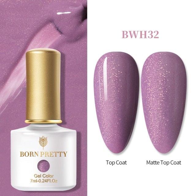 2021 New Womens Colorful Nail Gel Polish Modern Glitter Pink Purple UV Diamond Stylish Design Nail Colors Gel
