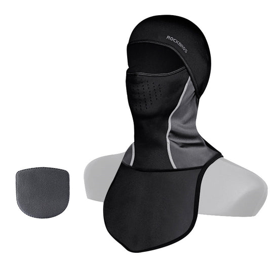 Winter warm hooded male bike riding mask