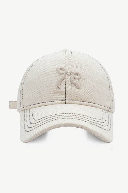 Bow baseball cap