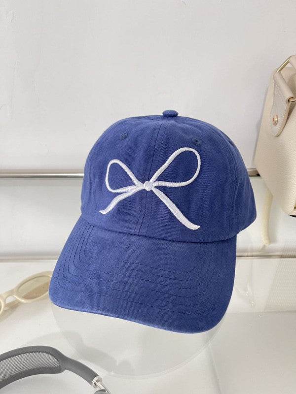 Bow baseball cap