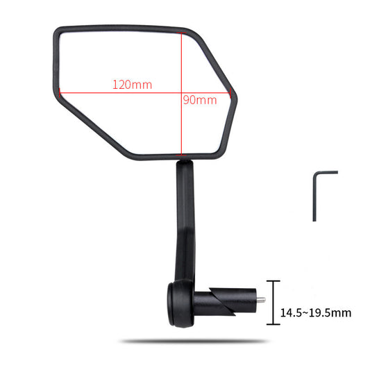 Rotatable wide-angle high-definition bicycle mirror