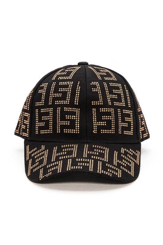 Studded Logo Baseball Cap