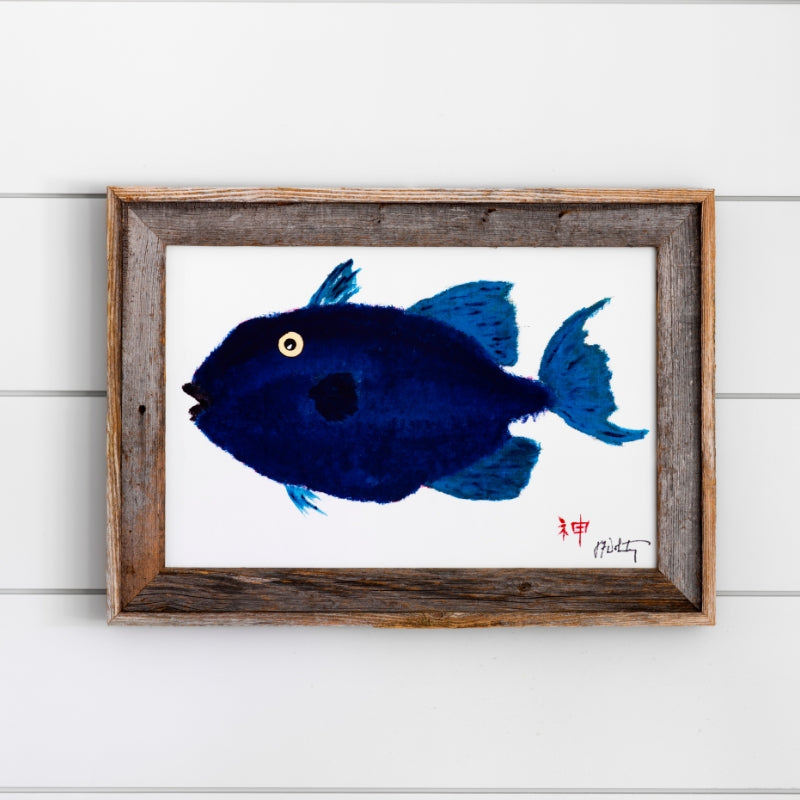 Coastal Art African Pompano Fish Ocean Artist Inspired