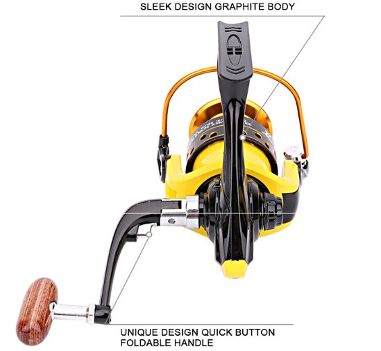 Hunting fish king metal fishing reel