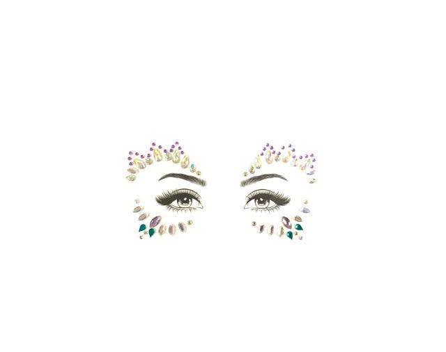 23 Sets Glitter Face Jewels Sticker Temporary Party Face Makeup Tattoo Face Gems Glitter Face Jewels Crystal Stickers For Womens